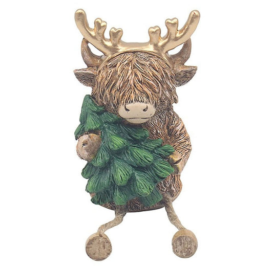 Highland Cow with tree