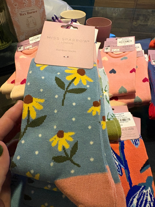 Sunflower Bamboo Socks