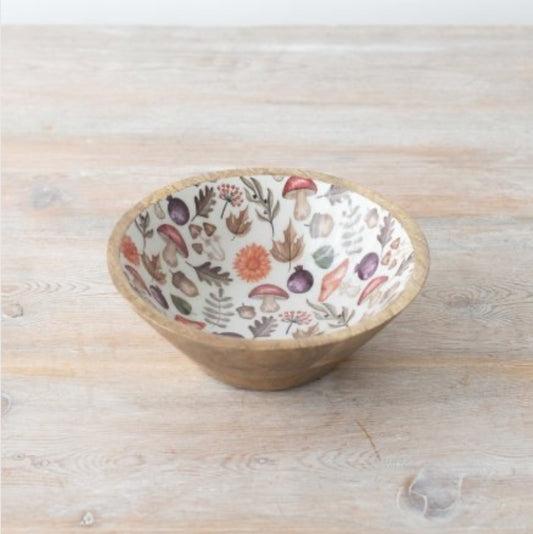AutumnalWooden Bowl 17cm