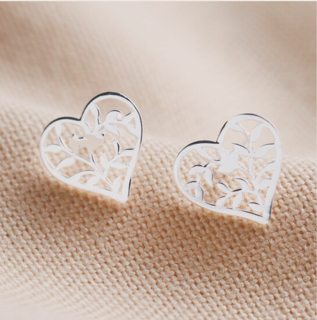 Family Tree Silver Studs