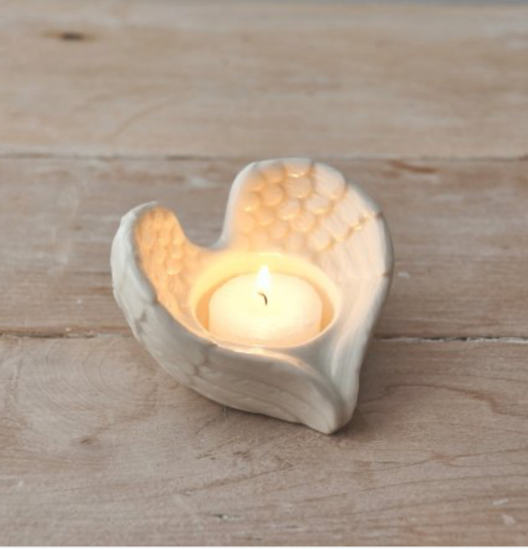 Angel Wing T light Holder