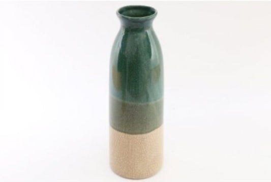 Green Crackle Vase