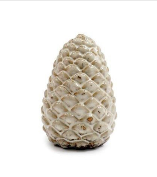 Ceramic Cream Pinecone