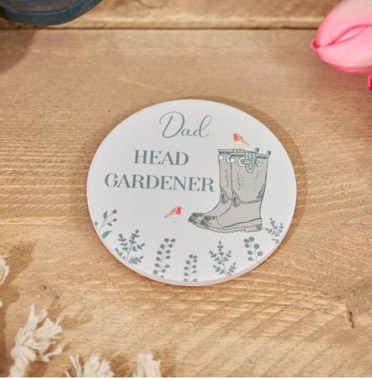 Dad Head Gardener Coaster