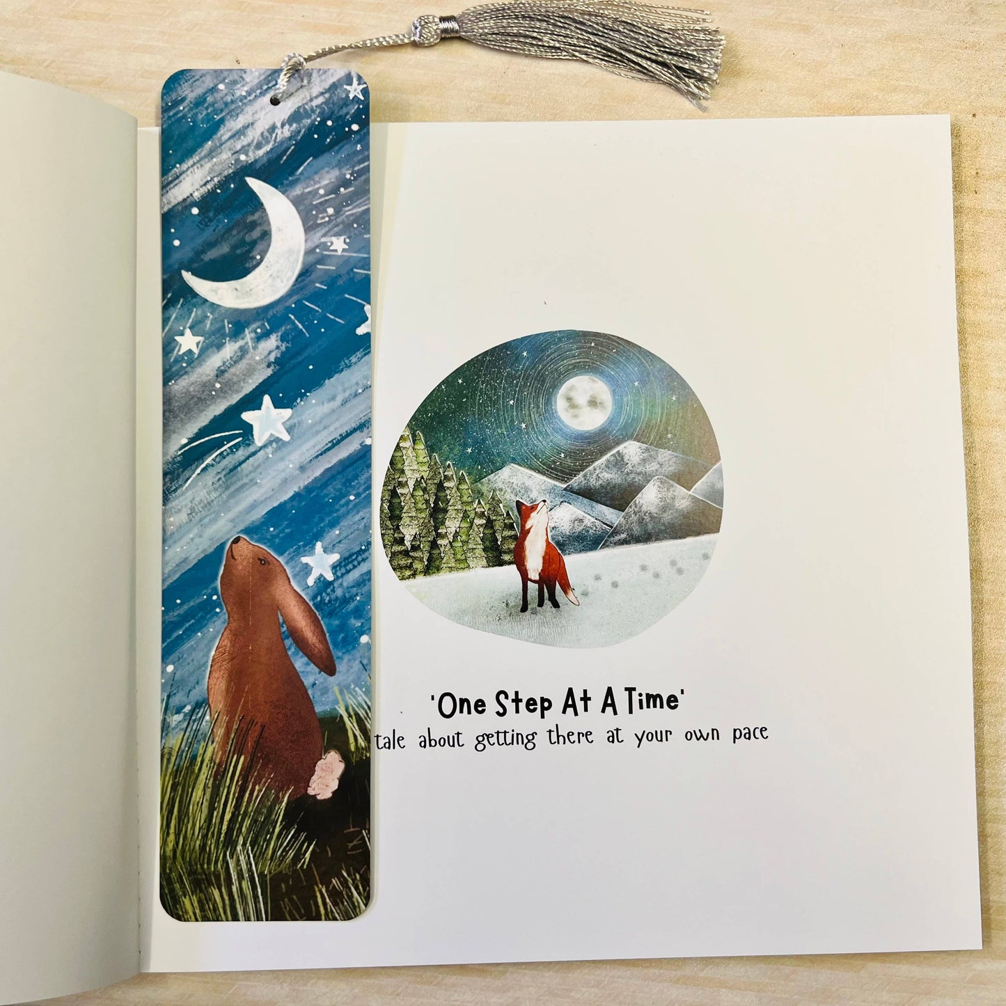Rabbit Bookmark - One Step At A Time