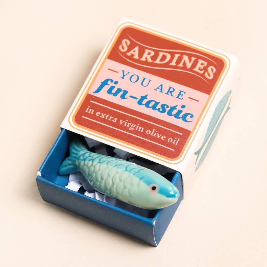 Tiny Matchbox Ceramic Tokens: Cat