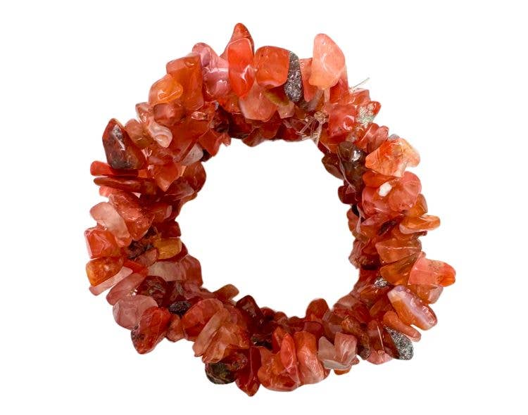 Carnelian Chunky Chip Bracelet