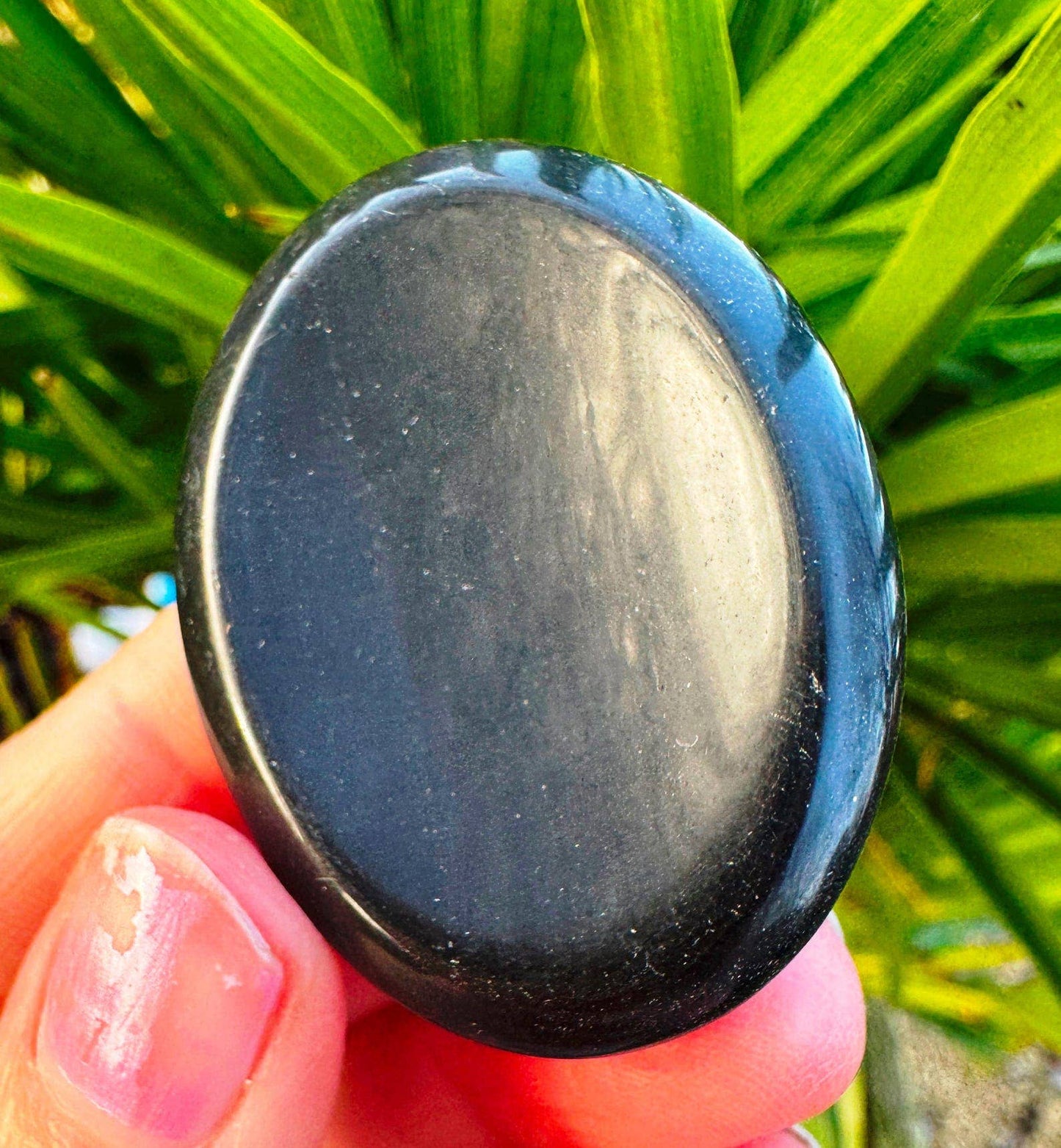 Crystal worry stone crystal thumbstone