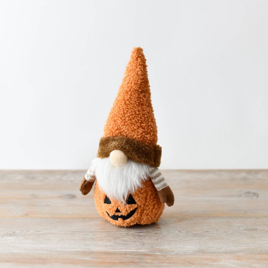 Sitting Fabric Gonk with Pumpkin Face, 26cm