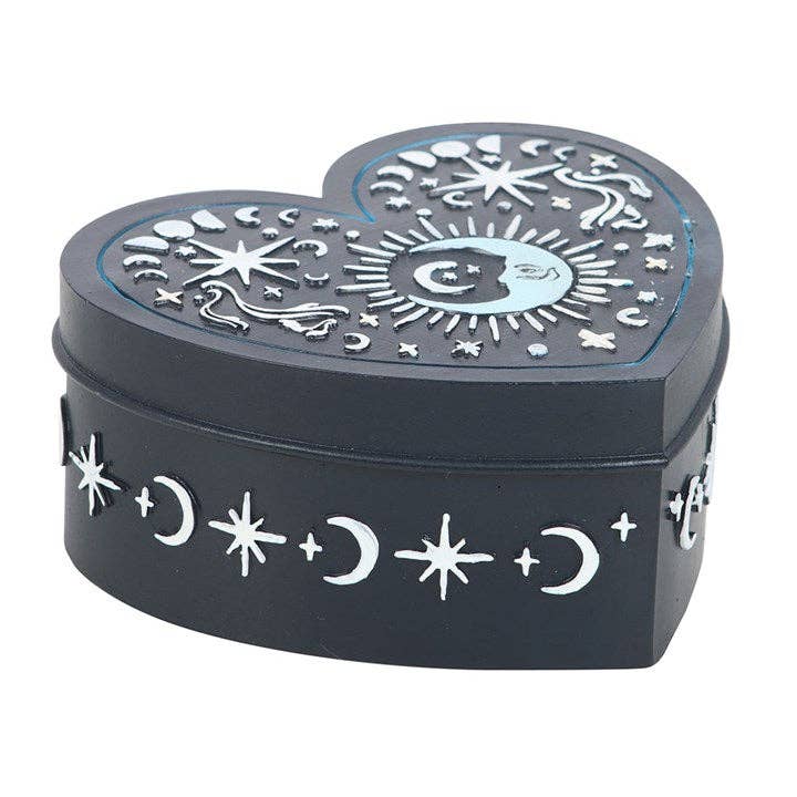 Blue Moon Heart Trinket Box