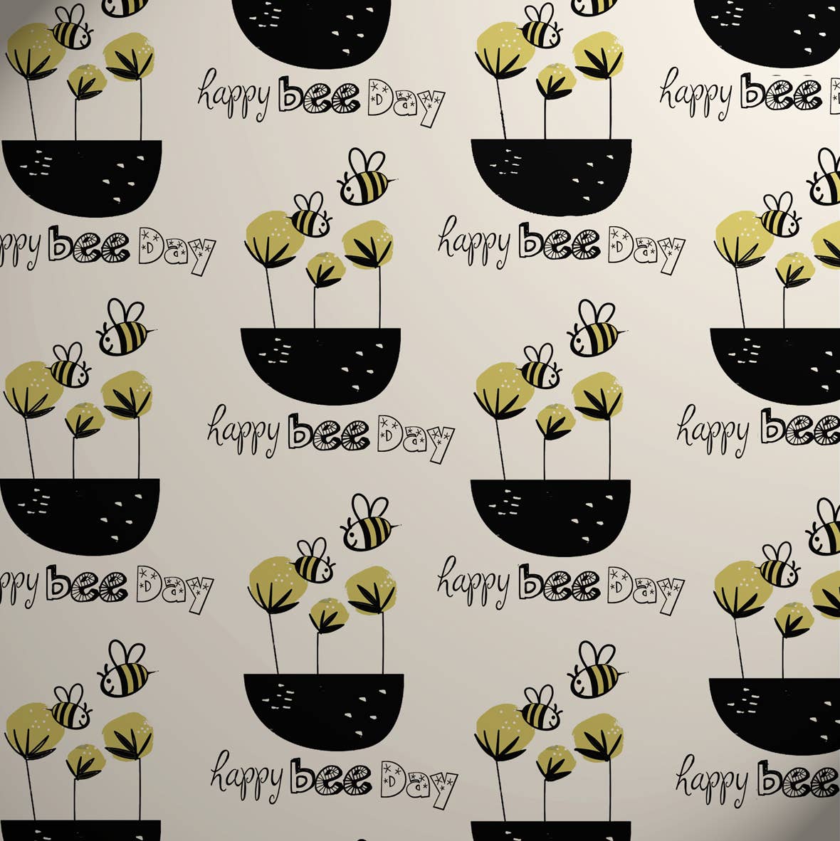 Eco-friendly Happy Earth FSC™ sustainable wrapping (12): Yellow Bee