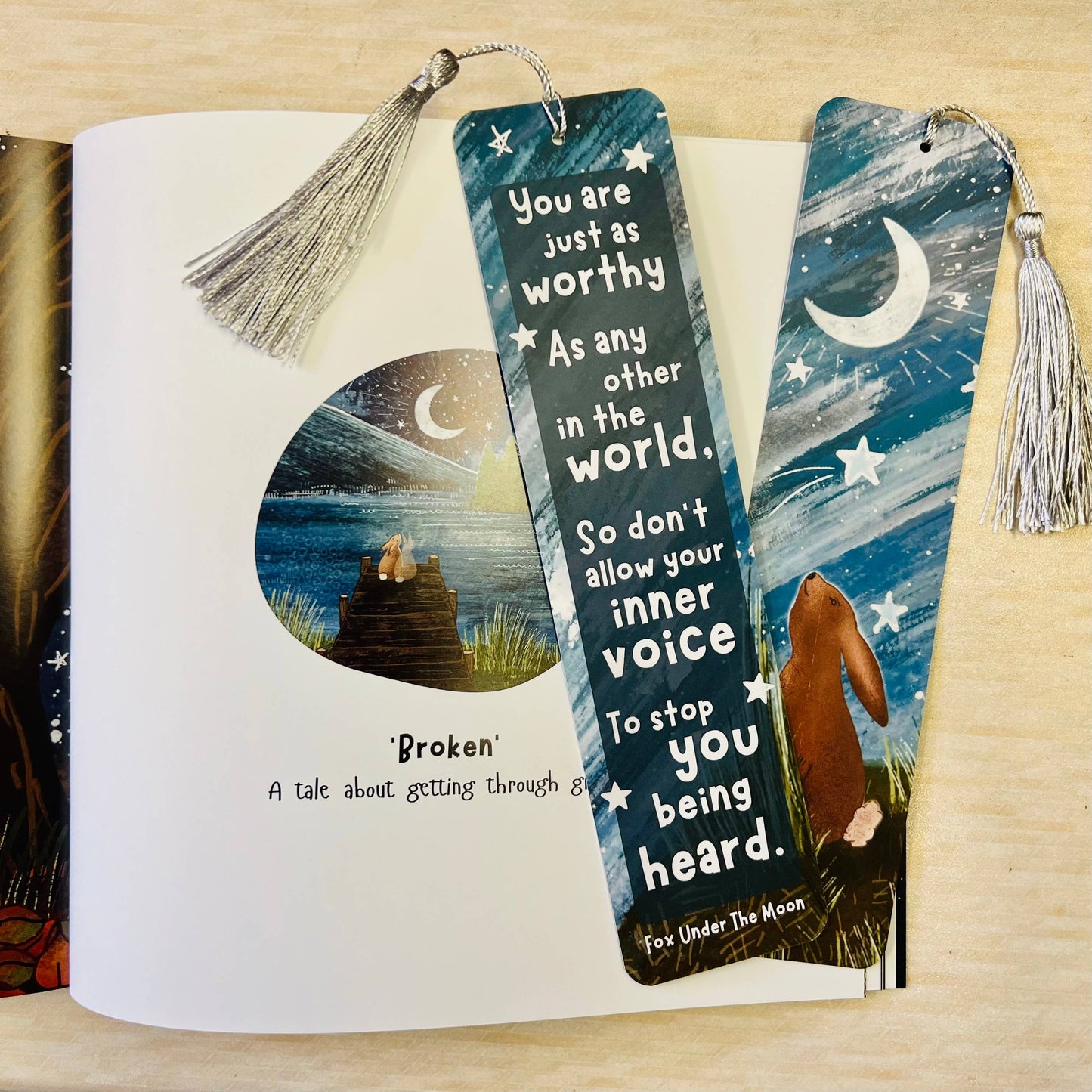 Rabbit Bookmark - One Step At A Time