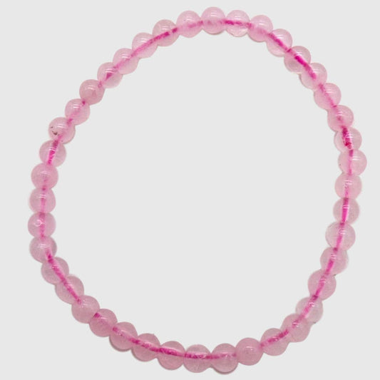 4 mm Rose Quartz Bead Bracelet