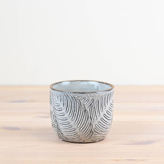 Embossed Leaf Planter, 11cm
