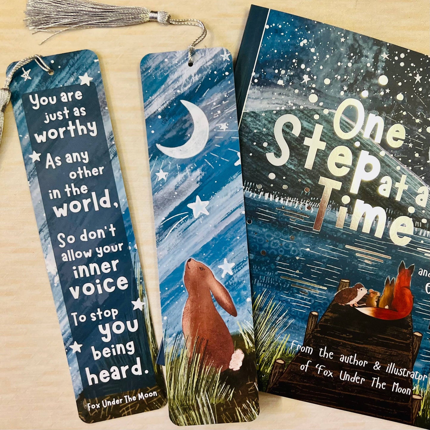 Rabbit Bookmark - One Step At A Time