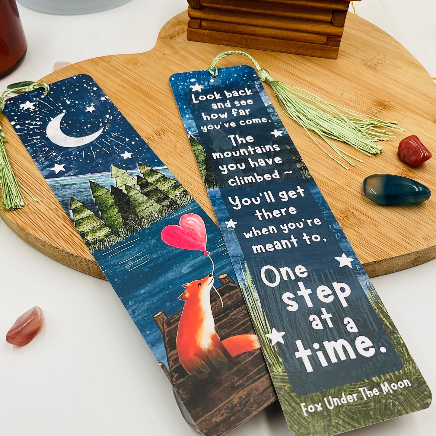 Fox Bookmark - One Step At A Time