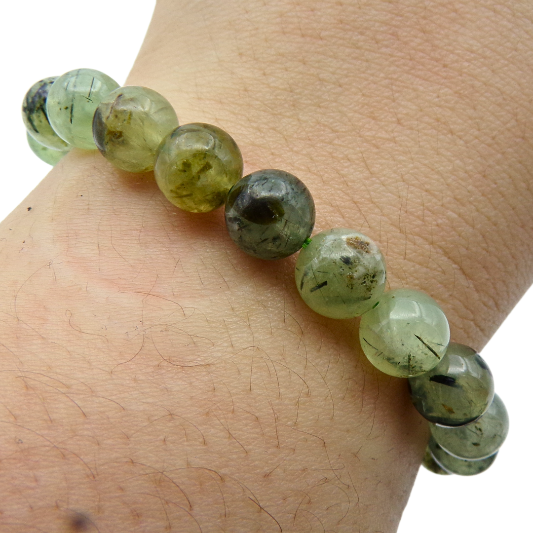 Prehnite Bead Bracelet (8 mm)