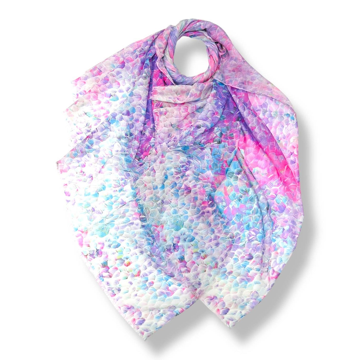Vibrant Mosaic Print Scarf
: Multi-Colored