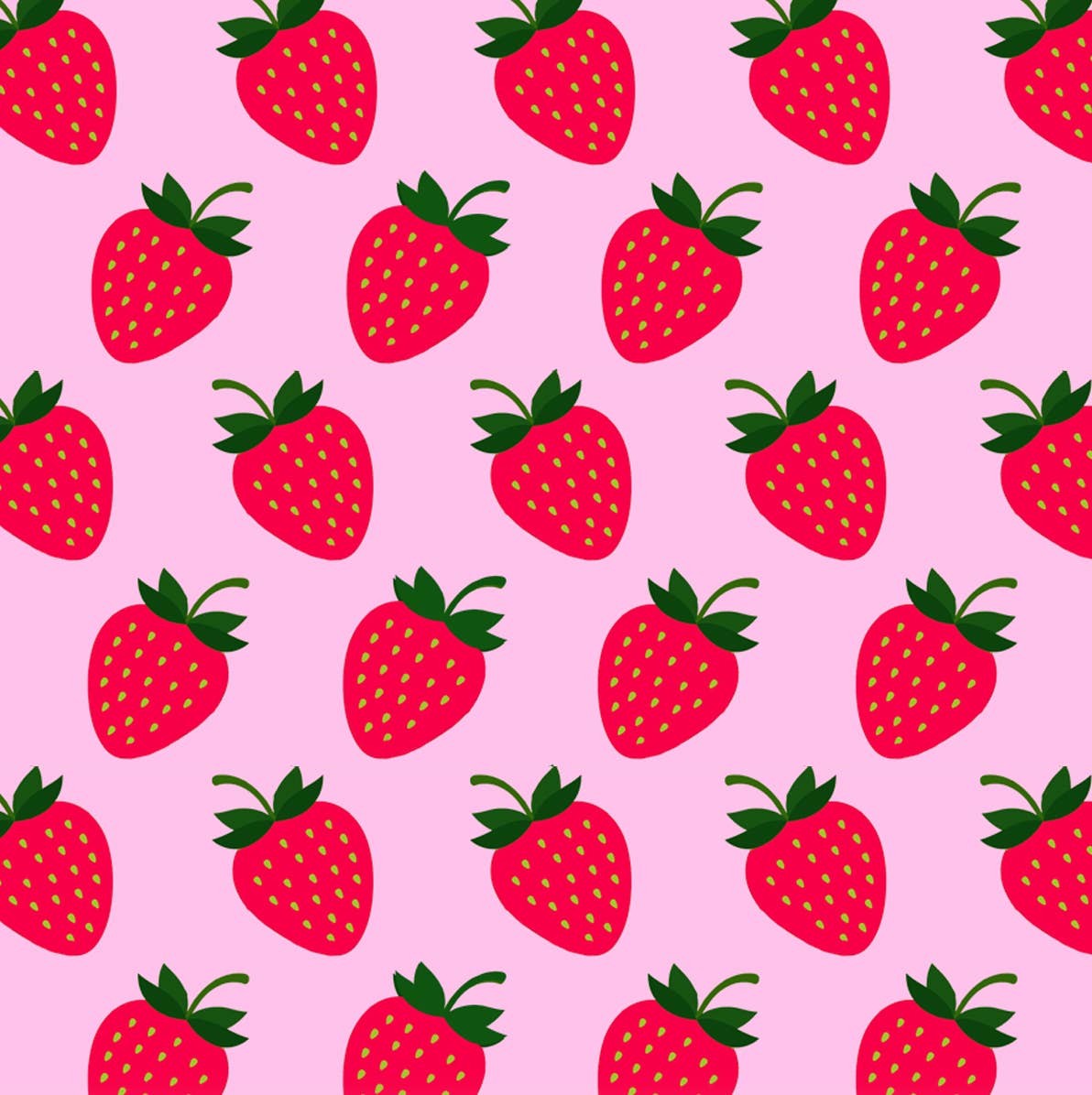 Eco-friendly FSC® sustainable Roll Wrap Paper Secret Garden : Strawberries