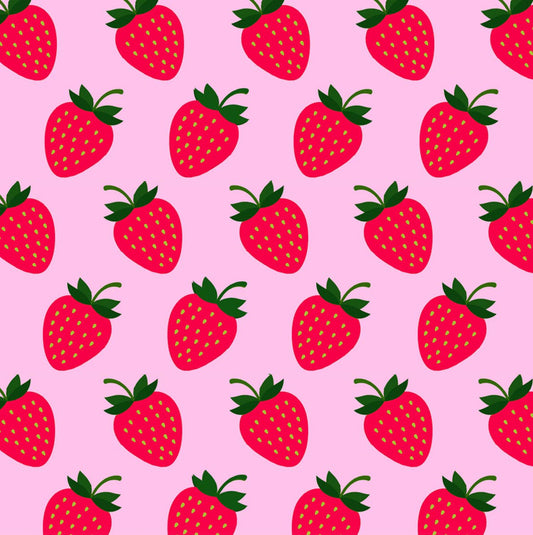Eco-friendly FSC® sustainable Roll Wrap Paper Secret Garden : Strawberries