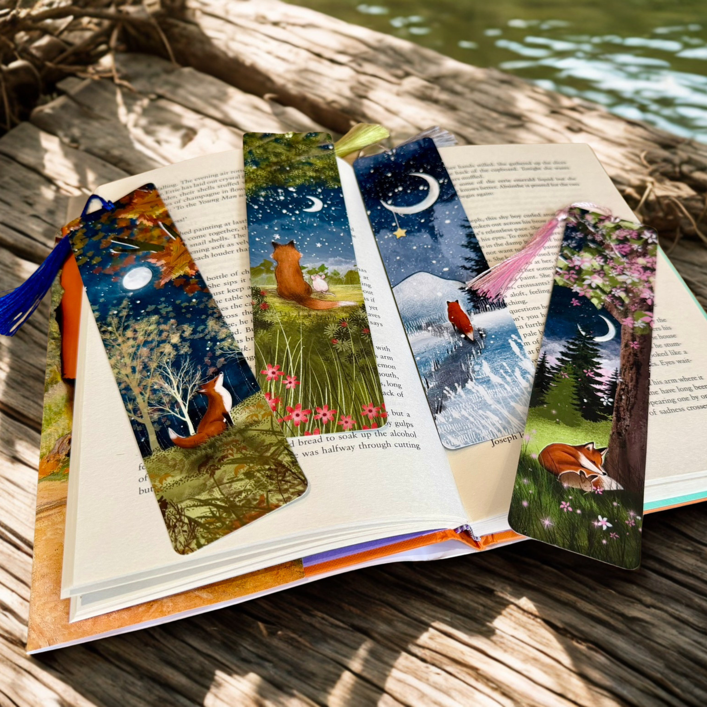 Bookmark with tassel: Take Some Time