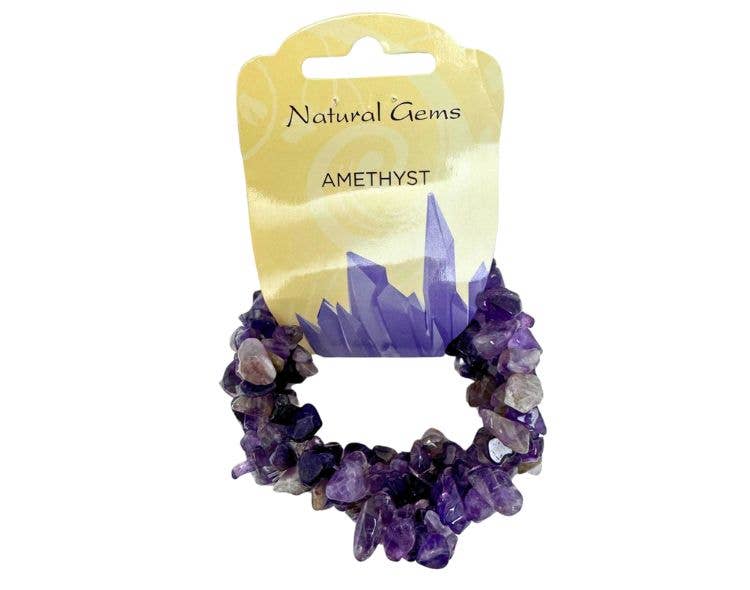 Amethyst Chunky Chip Bracelet