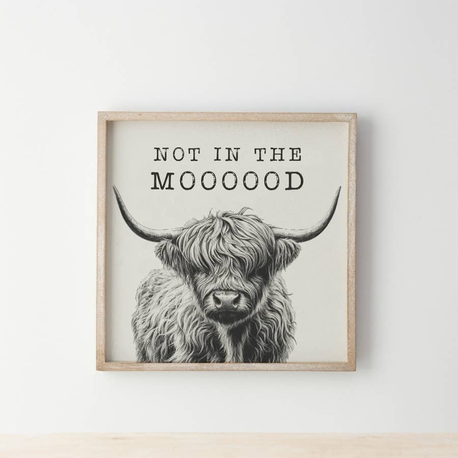 Not In The Mooooood Frame, 25cm