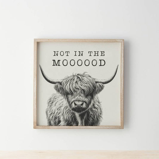 Not In The Mooooood Frame, 25cm