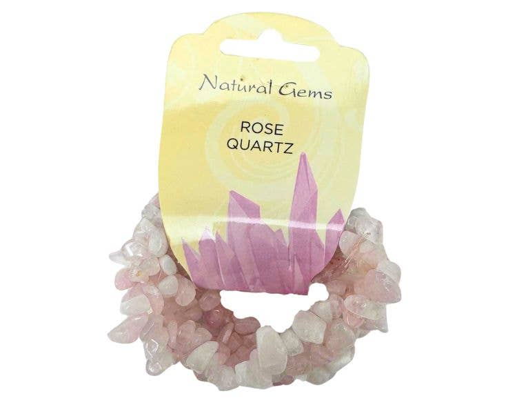 Rose Quartz Chunky Chip Bracelet