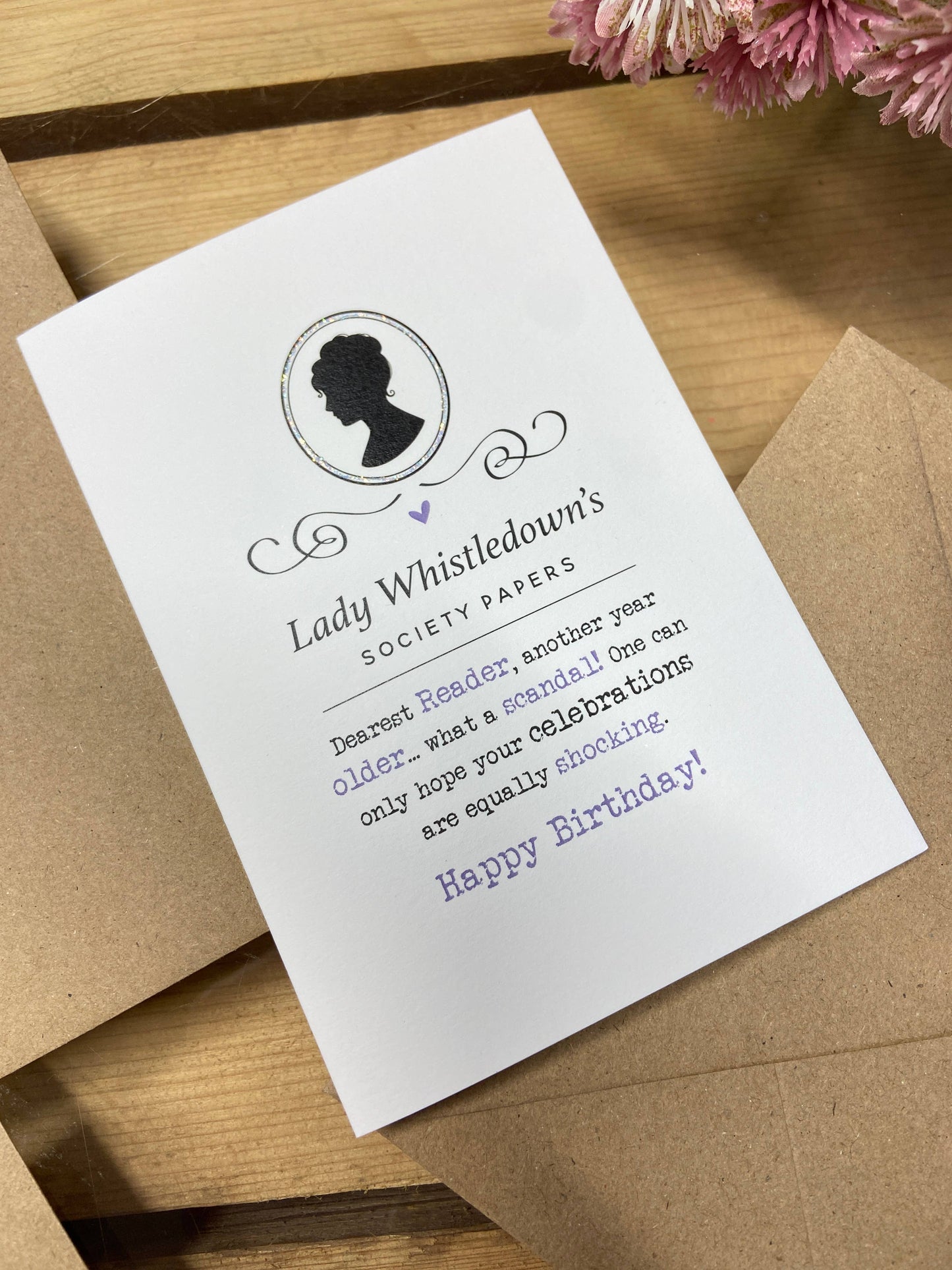 Bridgerton - Lady Whistledown - Greetings Card