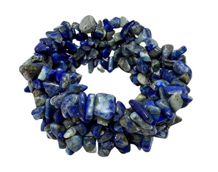 Lapis Lazuli Chunky Chip Bracelet