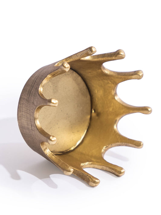 Gold Crown Candle Holder (to be bought in qtys of 6)