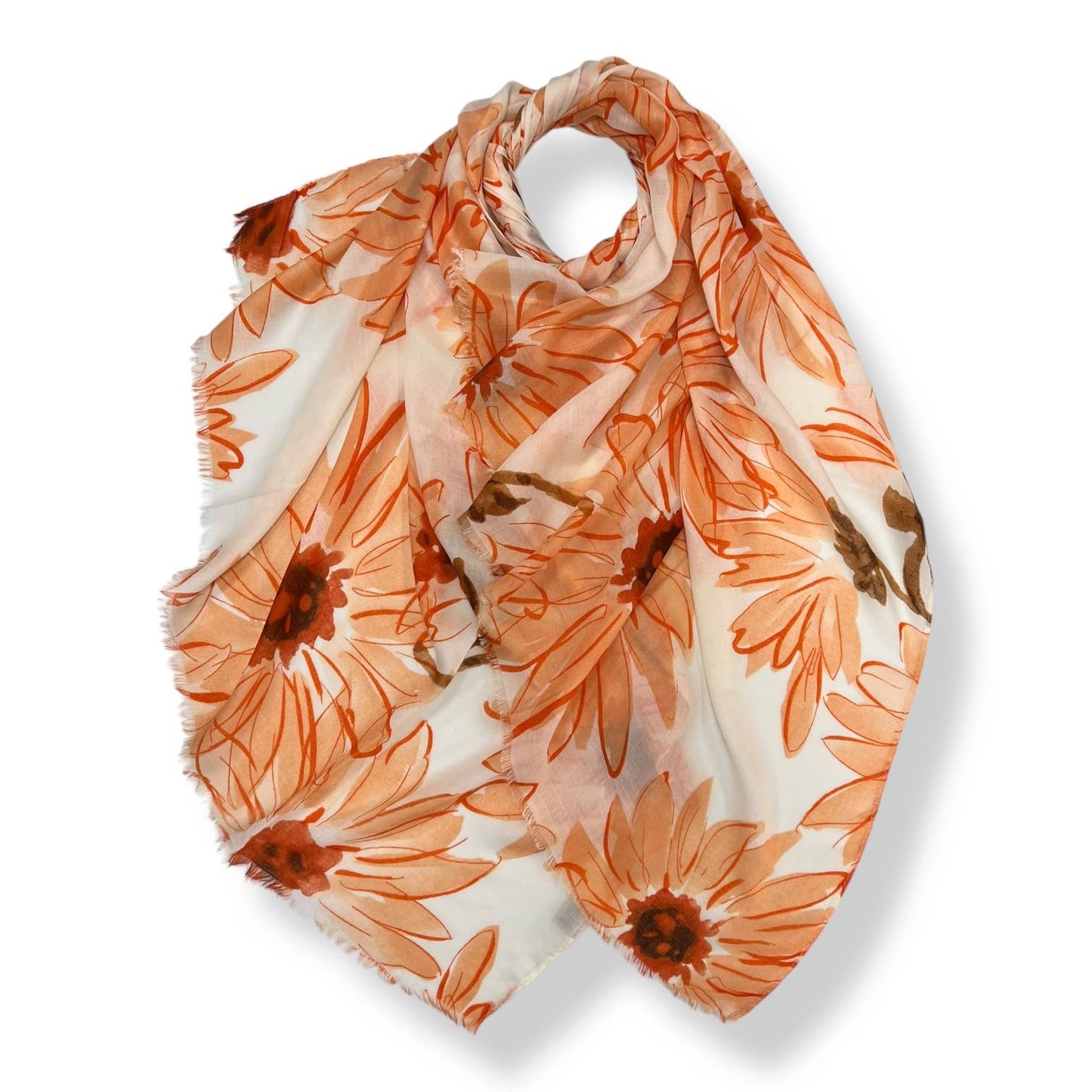Big daisy print : Orange
