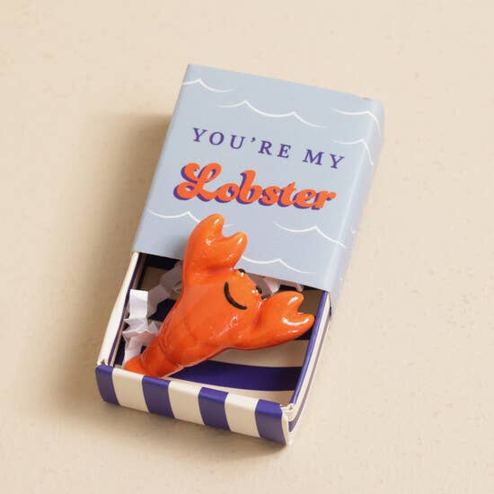 Tiny Matchbox Ceramic Tokens: Cat