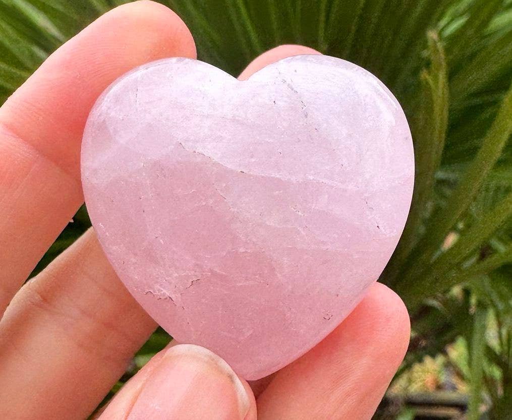Rose Quartz Heart 3-5cm gemstone Loveheart healing crystal