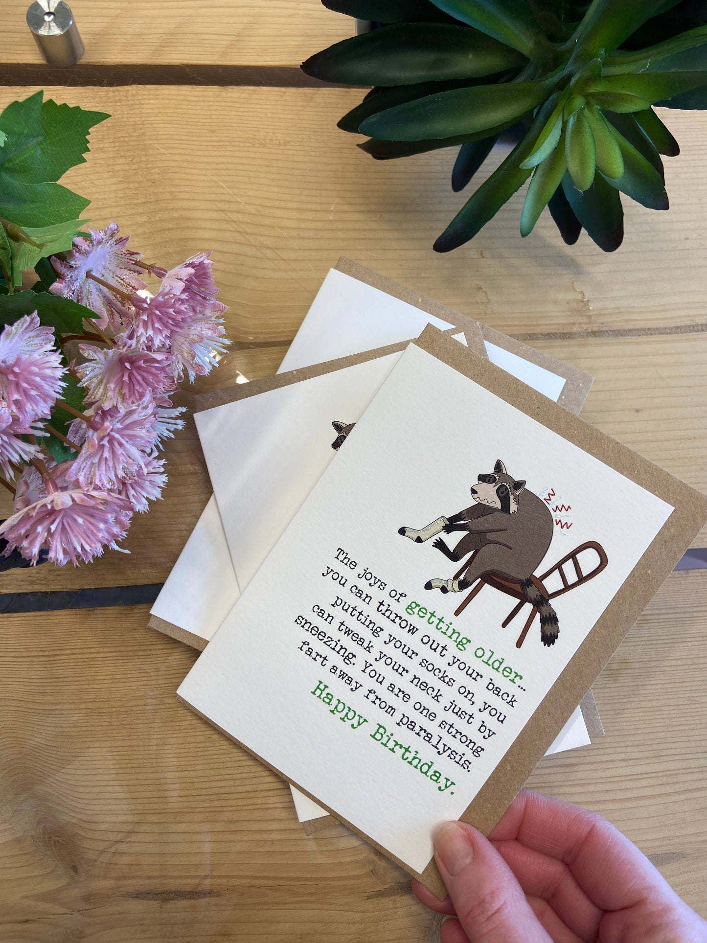 Joys of getting older - Funny Greetings Card