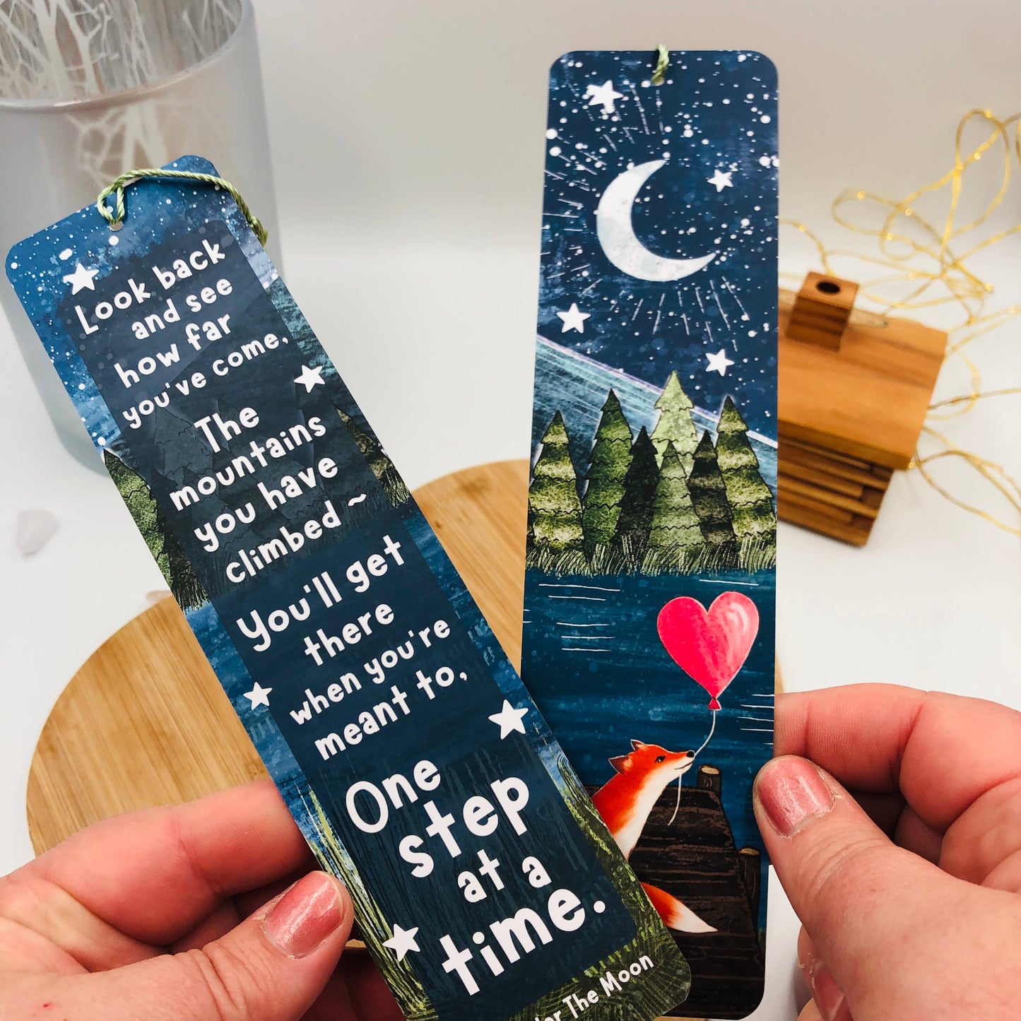 Fox Bookmark - One Step At A Time