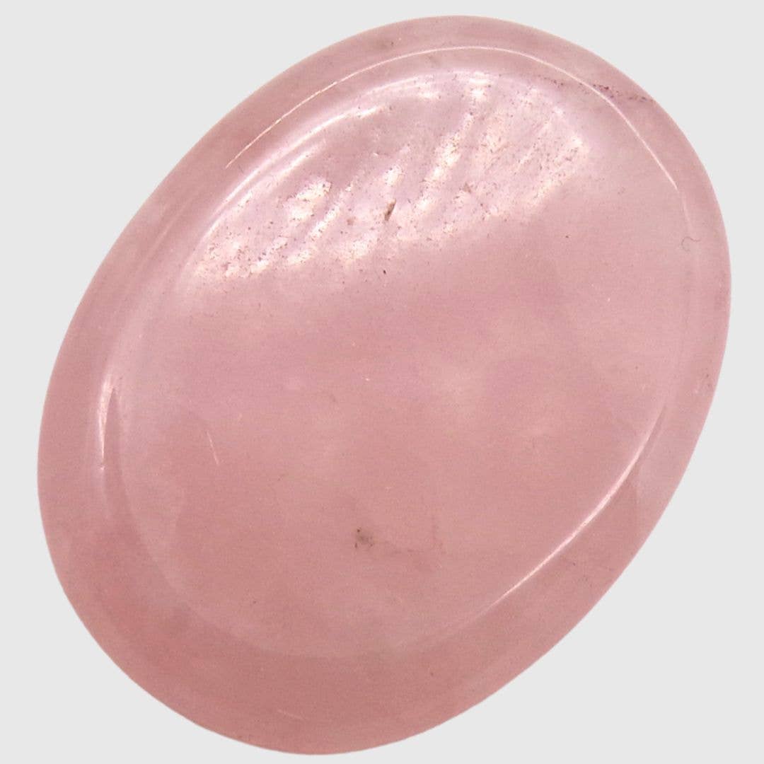 Rose Quartz Thumbstone (40 mm X 30 mm)