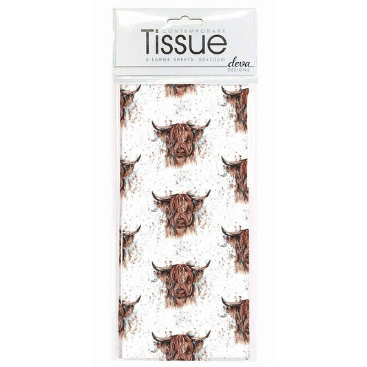 Meg Hawkins Highland Cow Tissue Paper