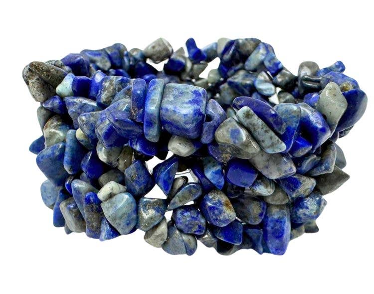 Lapis Lazuli Chunky Chip Bracelet