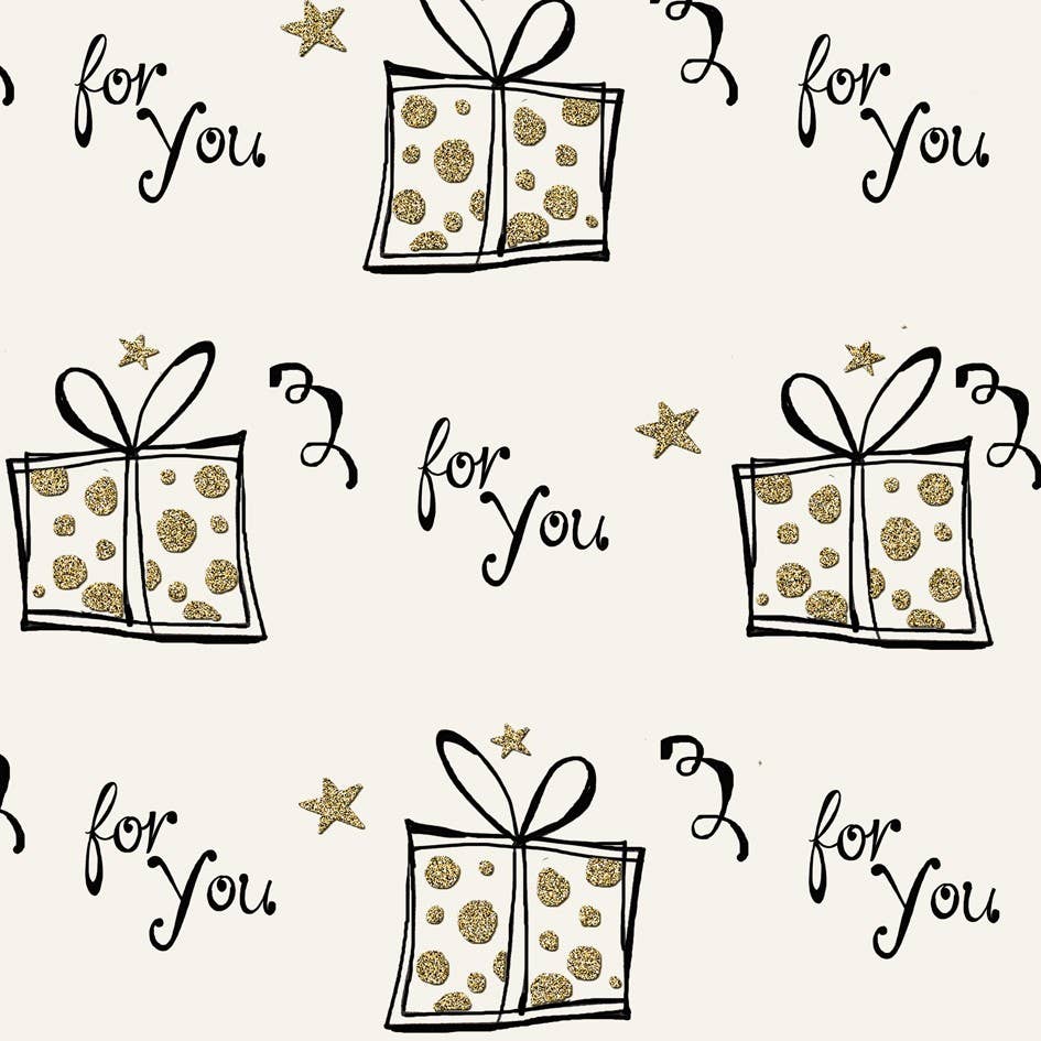Eco-friendly FSC™ Biodegradable Glitter Cheers roll wrap 12: Candles