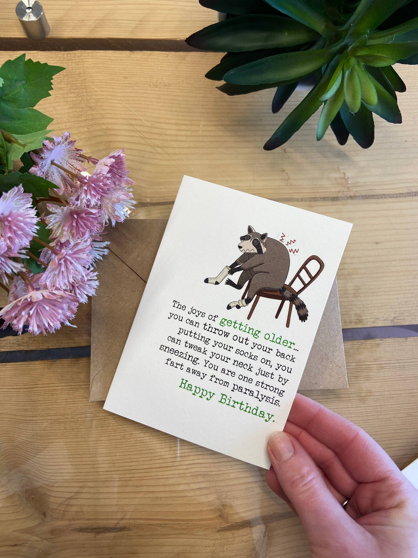 Joys of getting older - Funny Greetings Card