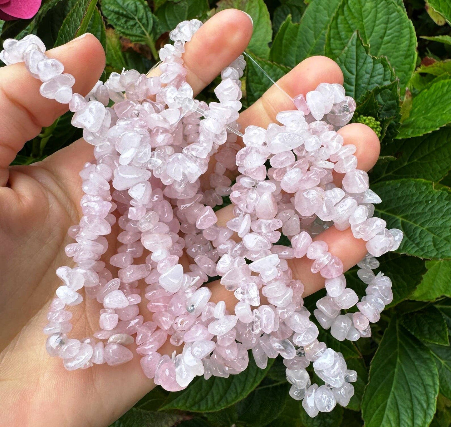 Crystal chip bracelet stretch bracelet gemstone jewellery Cherry Quartz