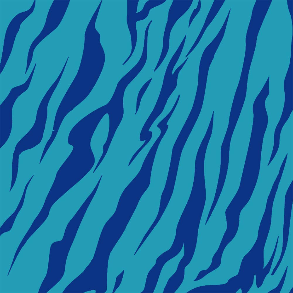 Eco-friendly Pop FSC™ sustainable wrapping paper (12 rolls): Blue Tiger