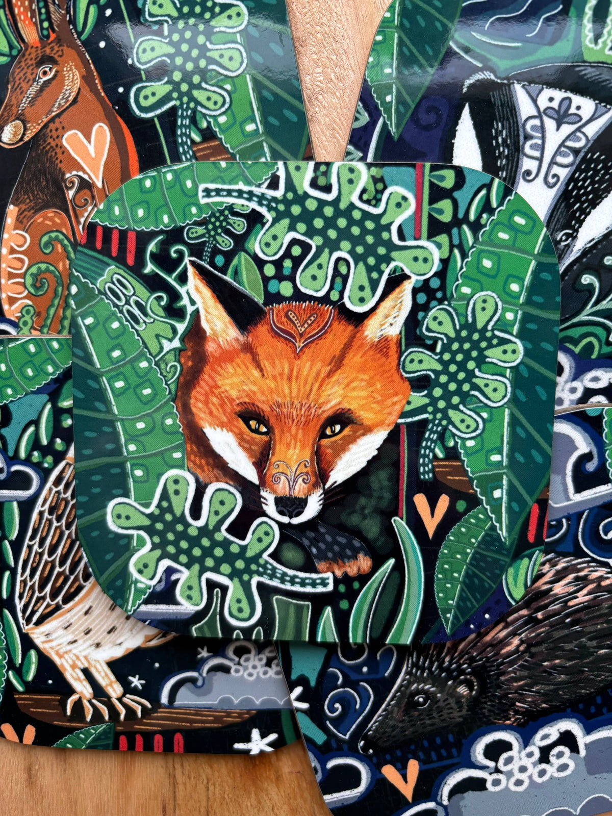 Fox Coaster, Woodland Fox, Animal Coasters