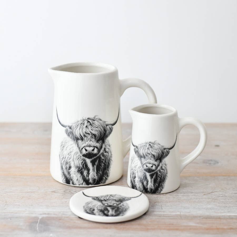 Highland Cow Jug, 16cm
