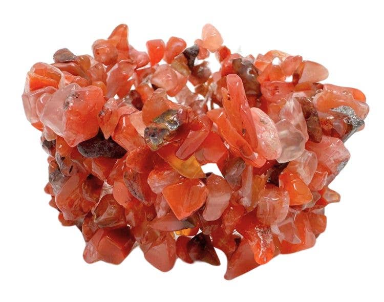Carnelian Chunky Chip Bracelet