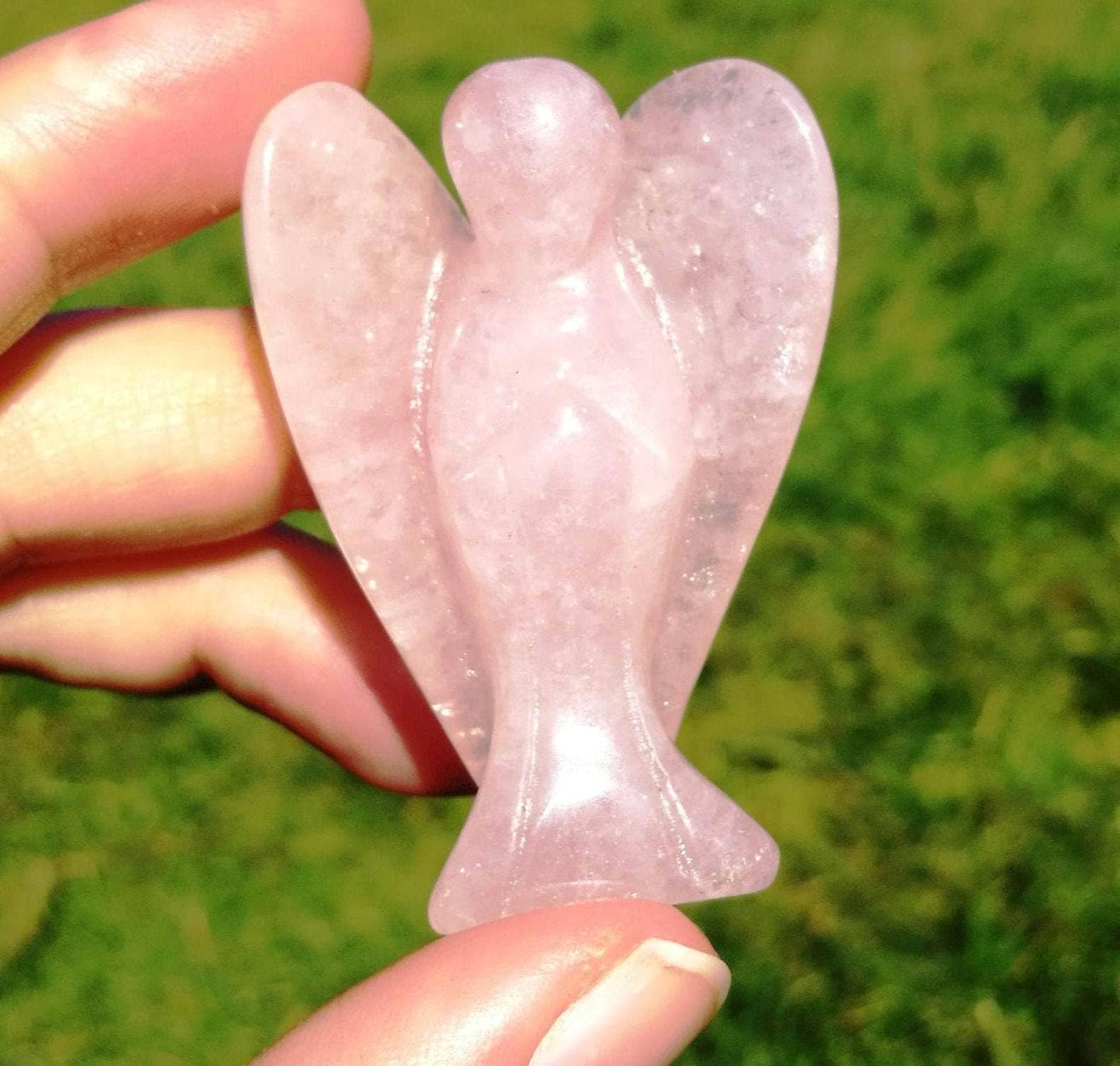 Crystal angel 3.6 - 4cm gemstone angel guardian angel stones: Labradorite
