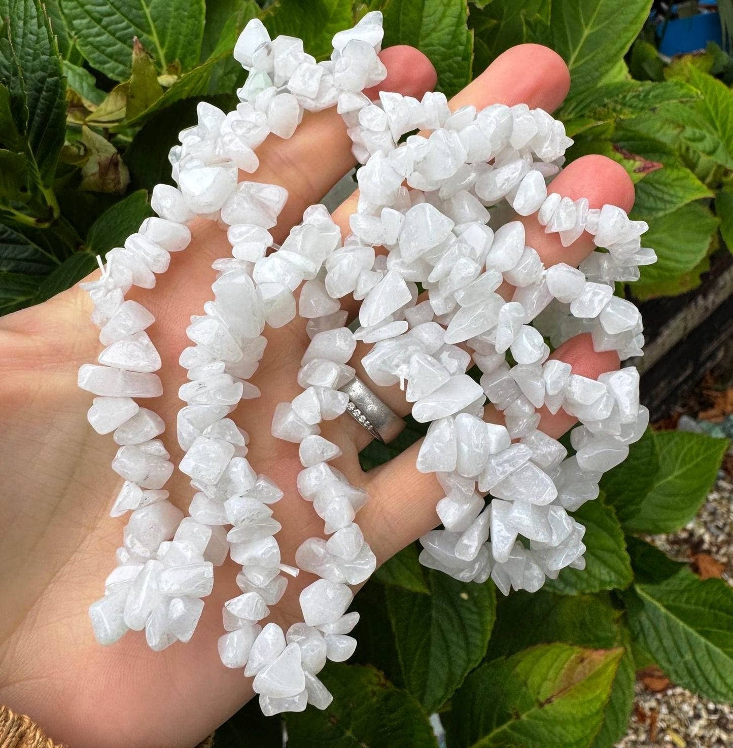 Crystal chip bracelet stretch bracelet gemstone jewellery Cherry Quartz