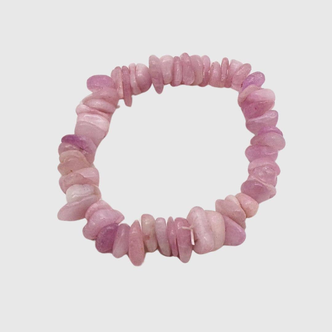 Kunzite Chunky Chip Bracelet